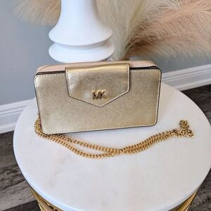 Michael Kors Gold Chain Crossbody  Women's Bag
